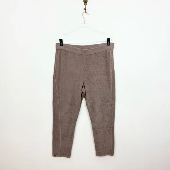 Barefoot Dreams CozyChic Ultra Lite Joggers Brown 1X Lounge Pant Cozy Minimalist - Picture 2 of 5